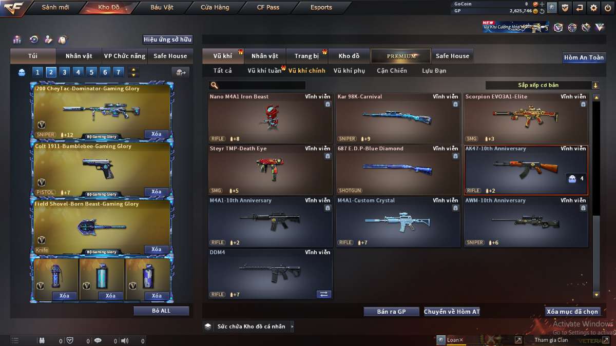 shop acc cf uy tin gia re